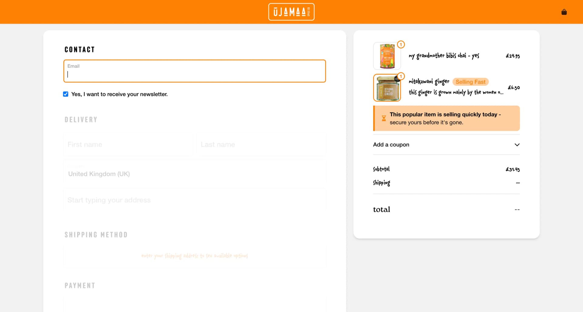 Ujamaa Checkout